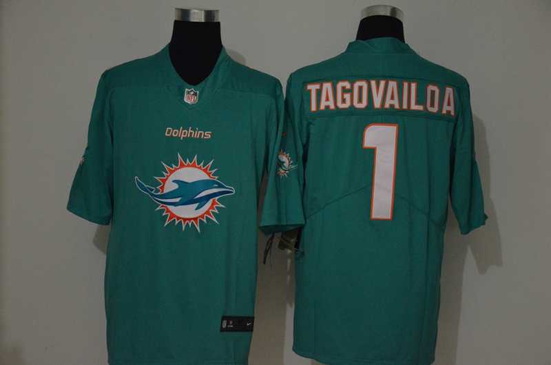 Nike Dolphins 1 Tua Tagovailoa Aqua Team Big Logo Vapor Untouchable Limited Jersey,We sell and wholesale Nike Dolphins 1 Tua Tagovailoa Aqua Team Big Logo Vapor Untouchable Limited Jersey on line form chian!